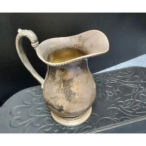 Silver Plated cream pitcher by Friedman Silver Co. N.y. pattern Number 3292